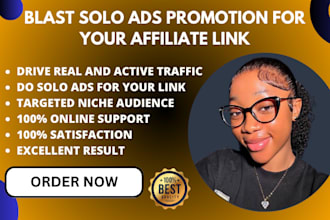 blast solo ads promotion for your affiliate link, mlm promotion