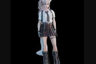 3d fantasy model,stylized 3d character,nsfw 3d model,metahuman,elf model,texure