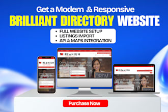 build out your directory website on brilliant directory, wordpress