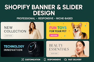 design a shopify banner image slider image, hero image design