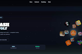 create reward earning app with admin panel and customization
