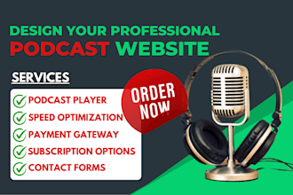 build podcast music dj radio station artist interview recording branding website