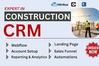 setup buildertrend jobnimbus jobber leap chime foreman procore construction crm