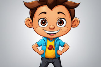 design custom cartoon character, mascot