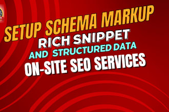 setup rich snippet, schema, h1, h2, alt tags, internal links, meta titles