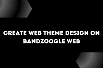 create web theme design on bandzoogle web