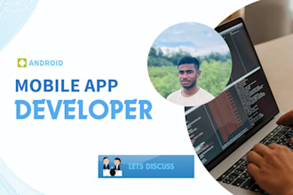 develop android apps in java with clean and modern UI