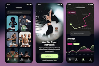 develop health app fitness app gym app trainer app  workout app nutrition app