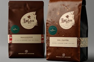 do coffee label and packaging design