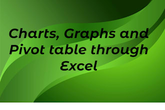convert your data into attractive graphs and charts through excel
