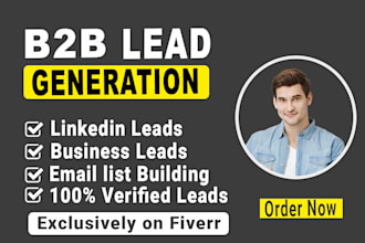 linkedin sales navigator b2b lead generation email list building lead gen