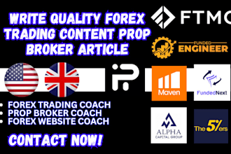 write quality forex broker seo crypto article web3 finance stock market writing
