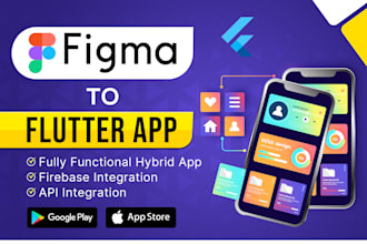 develop a flutter app and convert figma to flutter UI