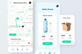 develop handyman app, waste management, recycling app, garbage bin, laundry app