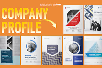 design an interactive company profile portfolio PDF in 2 hr