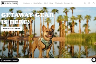 design luxury collar shopify website harness store dog collar dropshipping store