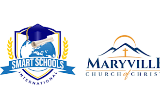 do high quality modern collage, school, student logo