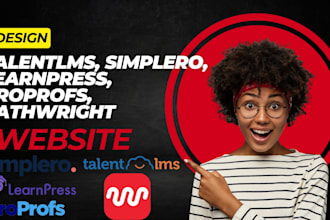 design talentlms simplero learnpress proprofs pathwright landing page website