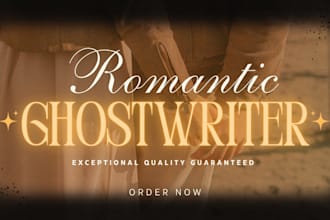 be your romance fiction ghostwriter