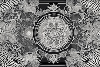 design a custom dotwork or lined tattoo