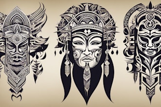 design a custom tribal tattoo prints