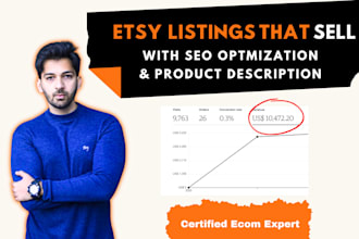 write your etsy SEO listing product description that sells