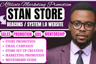 promote your stan store, beacons ai store promotion for passive income