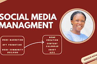 be your crypto social media manager content creator web3