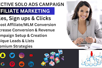 do effective solo ads campaign mlm affiliate link marketing leads generation
