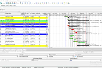 prepare construction schedule using primavera p6