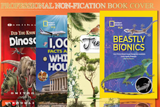 create a professional non fiction book cover flyer