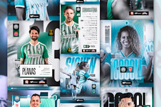 design quality social media graphics for your sports or football club