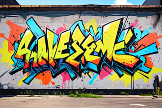 do illustration street art graffiti, abstract with my style