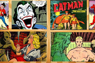 draw old retro distressed vintage illustration comic illustration 70s design art