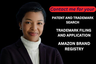 be your licensed patent, USA, UK trademark registration attorney, patent search