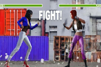 create 3d multiplayer fighting game, street fighter, shooting game, ios, web, pc