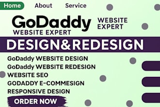 design godaddy website redesign godaddy websites fix godaddy SEO support expert