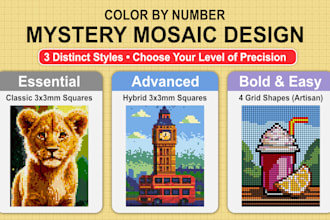 create color by number mystery mosaic color quest page