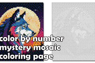 create color by number mystery mosaic color quest page