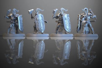 paint your 3d war harmmer 40k, dnd 3d miniature, 3d figurine, 3d toy