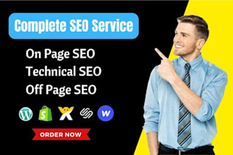 do complete SEO services for wordpress, shopify, wix, squarespace, webflow