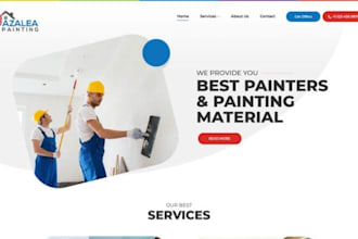 design painting website handyman, pressure washing, plumbing, painting website