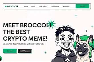 build meme coin website and meme token website, or coin website