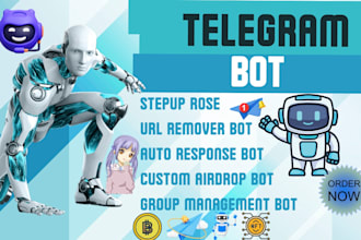 telegram rose bot custom gaming nft crypto or anime telegram community moderator