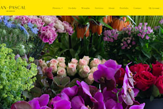 design a profitable flower shopify shop flower wix  website flower store wix seo
