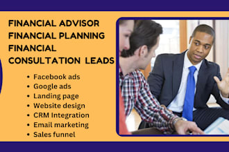generate financial advisor leads financial planning leads financial consultation