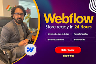 be figma to webflow website developer expert in 3d landing page design
