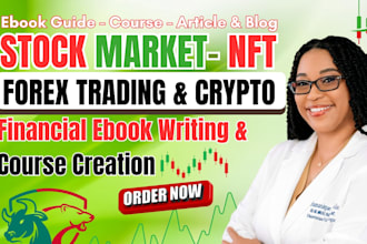 ghostwrite ebook, articles, courses on forex trading, nfts, stock market, crypto