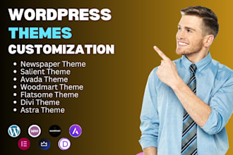 create wordpress website using salient,divi,newspaper themes and more