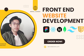 do frontend development HTML, CSS, react, next js,  tailwind CSS